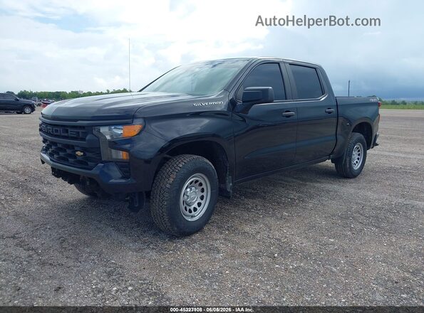 3GCUDAED4PG204183 2023 CHEVROLET SILVERADO Black Առջևի ձախ երեք քառորդ տեսարան