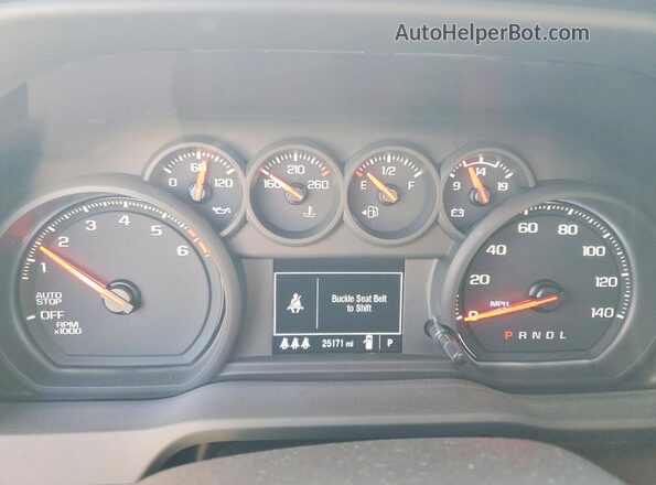 3GCUDCED9RG312040 2024 CHEVROLET SILVERADO Blue Widok zestawu wskaźników