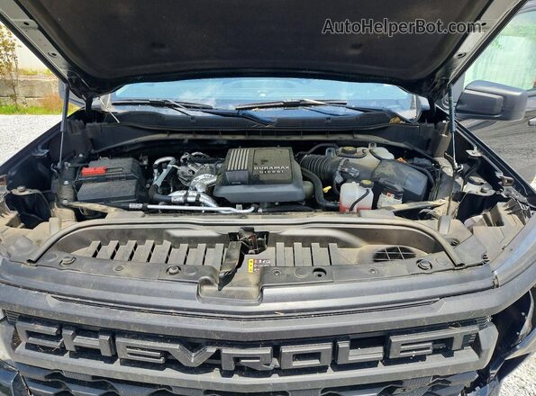 3GCUDCET8NG525207 2022 CHEVROLET SILVERADO Black Vista interior trasera