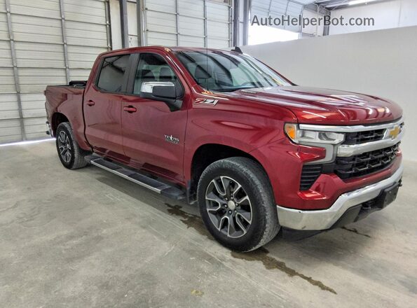 3GCUDDE84PG131109 2023 CHEVROLET SILVERADO Темно-бордовый Передняя правая четверть