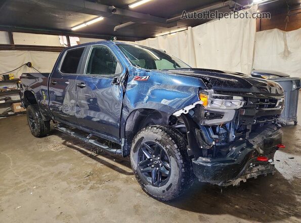3GCUDFED0NG651314 2022 CHEVROLET SILVERADO Blue წინა მარჯვენა