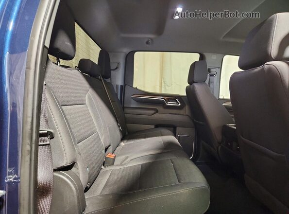 3GCUDFED0NG651314 2022 CHEVROLET SILVERADO Blue უკანა სავარძლების ხედი