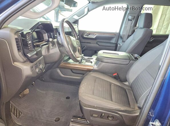 3GCUDFED0NG651314 2022 CHEVROLET SILVERADO Blue წინა სალონის ხედი