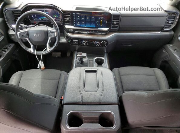 3GCUDFED3NG550090 2022 CHEVROLET SILVERADO Черный Вид панели приборов