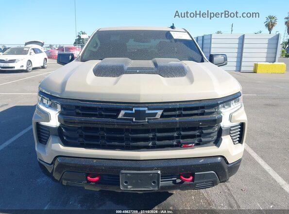 3GCUDFED4NG654216 2022 CHEVROLET SILVERADO Tan Вид щитка приладів