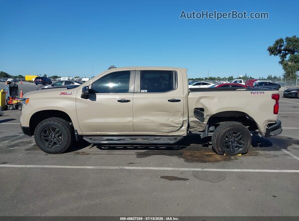 3GCUDFED4NG654216 2022 CHEVROLET SILVERADO Tan Панорамний вид салону 360°