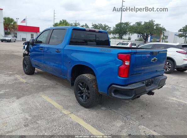 3GCUDFEL7NG517455 2022 CHEVROLET SILVERADO Blue Tył lewy