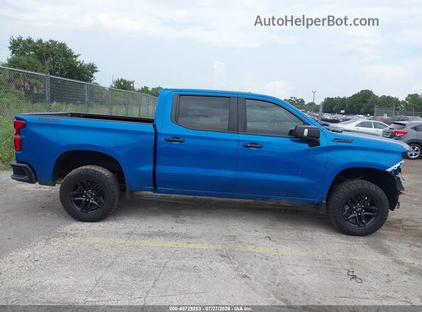 3GCUDFEL7NG517455 2022 CHEVROLET SILVERADO Blue Widok wnętrza 360 stopni