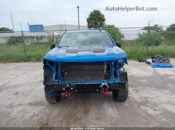 3GCUDFEL7NG517455 2022 CHEVROLET SILVERADO Blue Widok wnętrza z tyłu