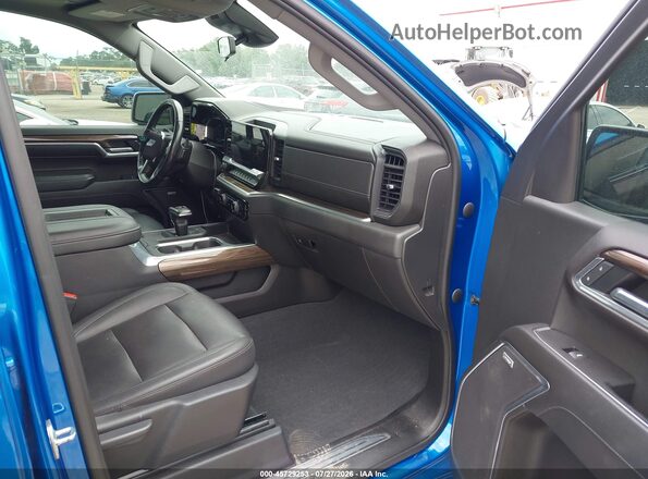 3GCUDFEL7NG517455 2022 CHEVROLET SILVERADO Blue Widok wnętrza z przodu