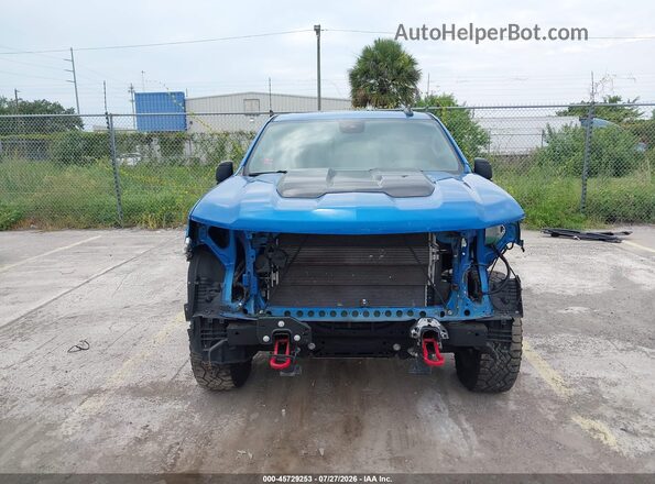 3GCUDFEL7NG517455 2022 CHEVROLET SILVERADO Blue Widok z przodu