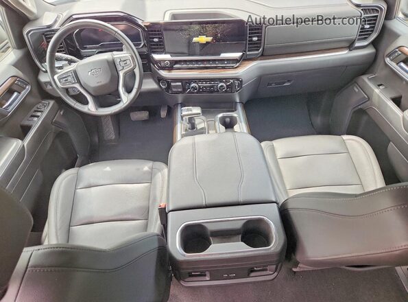 3GCUDFELXPG231313 2023 CHEVROLET SILVERADO White Вид панелі приладів