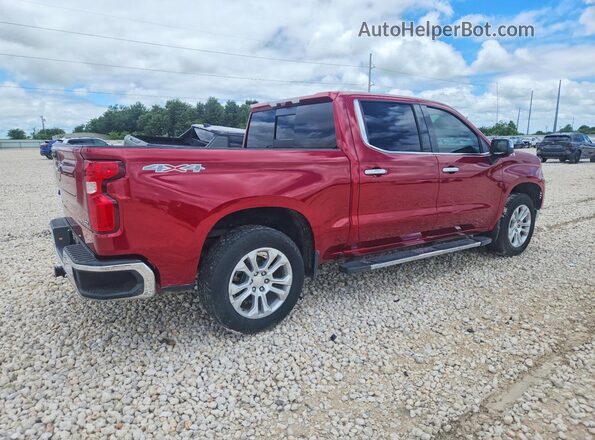 3GCUDGEL1NG524522 2022 CHEVROLET SILVERADO Red Tył prawy