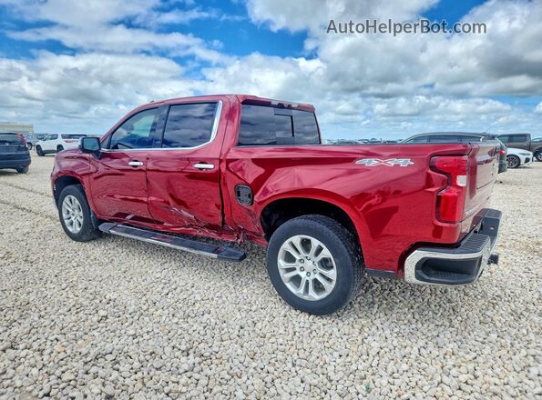3GCUDGEL1NG524522 2022 CHEVROLET SILVERADO Red Tył lewy