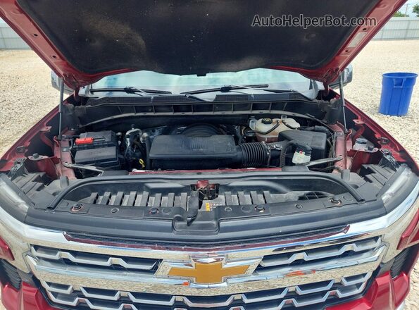 3GCUDGEL1NG524522 2022 CHEVROLET SILVERADO Red Widok wnętrza z tyłu