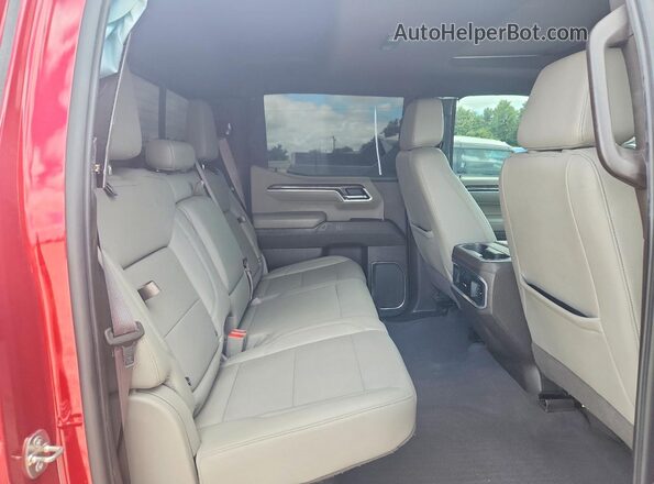 3GCUDGEL1NG524522 2022 CHEVROLET SILVERADO Red Widok tylnych siedzeń