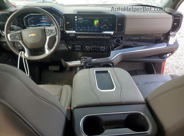 3GCUDGEL5NG614028 2022 CHEVROLET SILVERADO Red Առջևի վահանակի տեսք