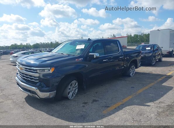 3GCUDGET4NG577974 2022 CHEVROLET SILVERADO Синий Передняя левая четверть