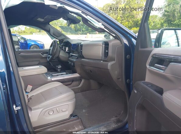 3GCUDGET4NG577974 2022 CHEVROLET SILVERADO Синий Вид салона спереди