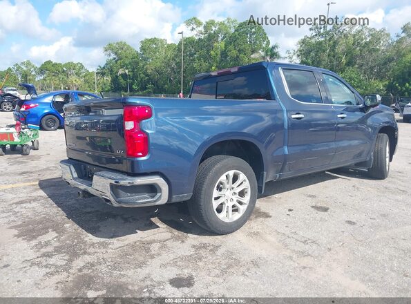 3GCUDGET4NG577974 2022 CHEVROLET SILVERADO Синий Задняя правая четверть