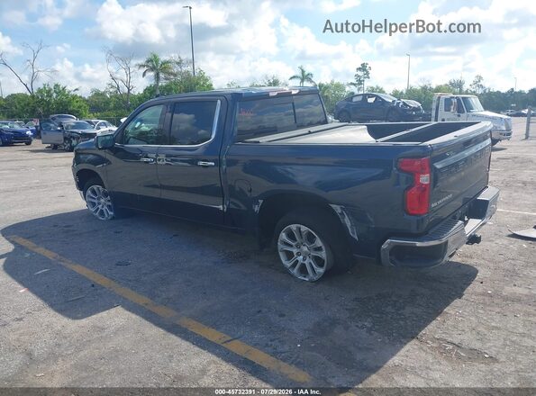 3GCUDGET4NG577974 2022 CHEVROLET SILVERADO Синий Задняя левая четверть