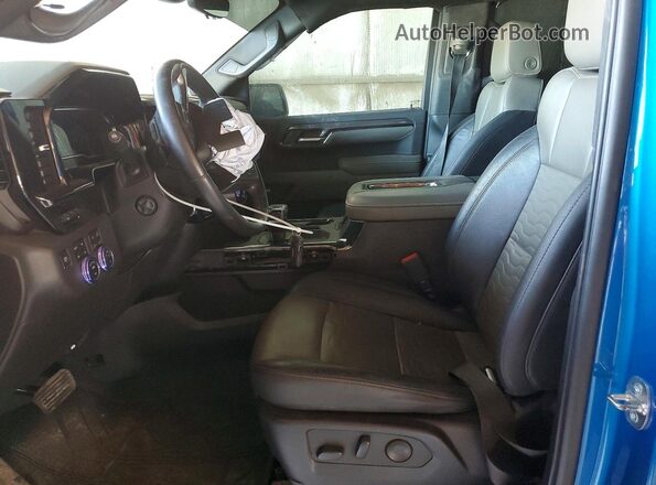 3GCUDHEL2NG654508 2022 CHEVROLET SILVERADO Blue Vista interior delantera