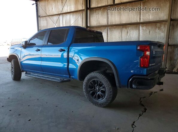 3GCUDHEL2NG654508 2022 CHEVROLET SILVERADO Blue Trasero izquierdo