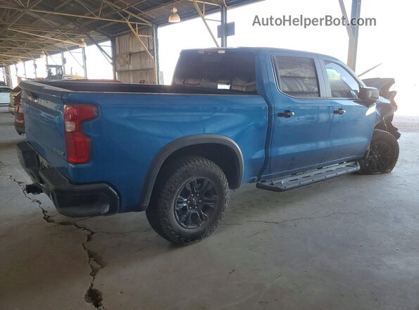 3GCUDHEL2NG654508 2022 CHEVROLET SILVERADO Blue Trasero derecho