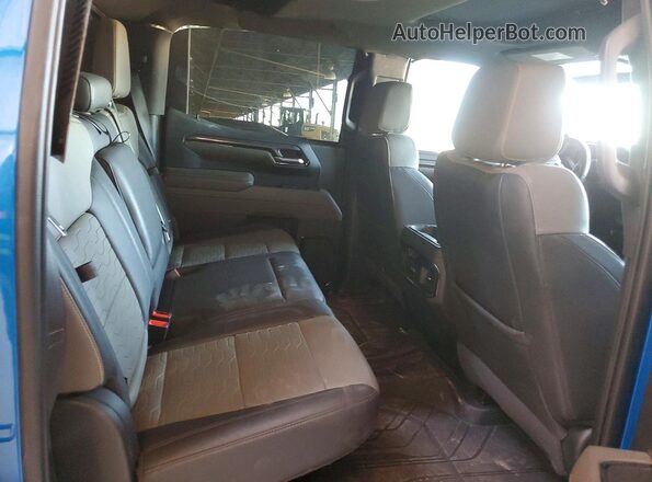 3GCUDHEL2NG654508 2022 CHEVROLET SILVERADO Blue Vista de los asientos traseros