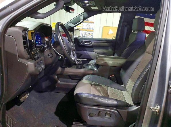 3GCUDHEL2RG137828 2024 CHEVROLET SILVERADO Gray წინა სალონის ხედი