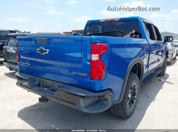 3GCUDHEL3NG538637 2022 CHEVROLET SILVERADO Blue უკანა მარჯვენა