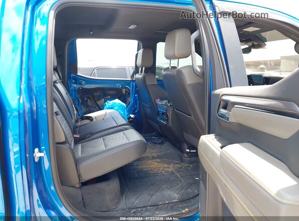 3GCUDHEL3NG538637 2022 CHEVROLET SILVERADO Blue VIN კოდის სტიკერის ხედი