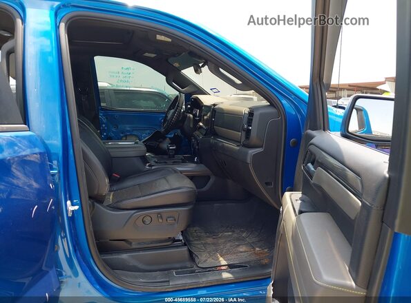 3GCUDHEL3NG538637 2022 CHEVROLET SILVERADO Blue წინა სალონის ხედი