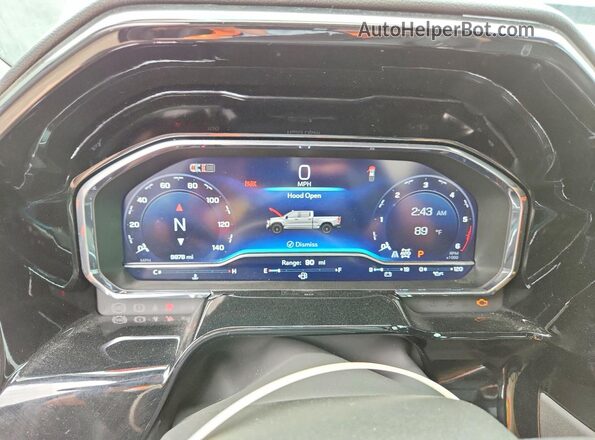 3GCUKFE83SG195779 2025 CHEVROLET SILVERADO Black ხელსაწყოთა პანელის ხედი