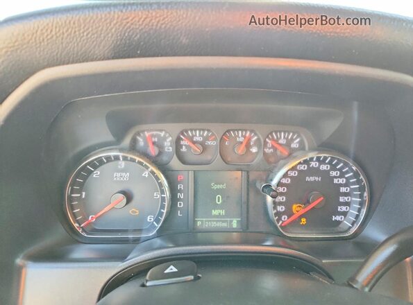 3GCUKNEC5JG557835 2018 CHEVROLET SILVERADO Белый Вид щитка приборов