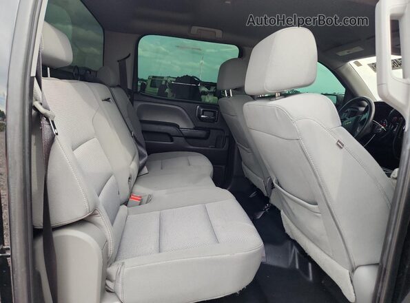 3GCUKPEC6JG135536 2018 CHEVROLET SILVERADO Black უკანა სავარძლების ხედი