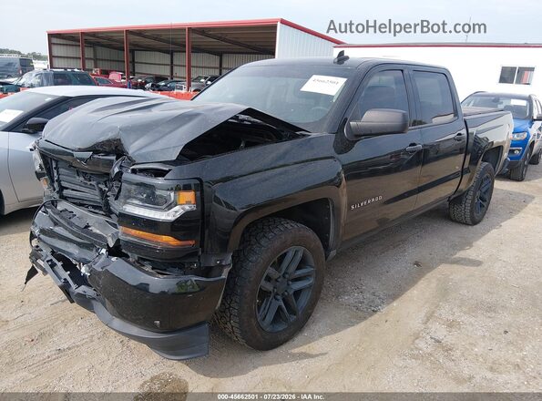 3GCUKPECXJG303890 2018 CHEVROLET SILVERADO Black Vista tres cuartos delantera izquierda