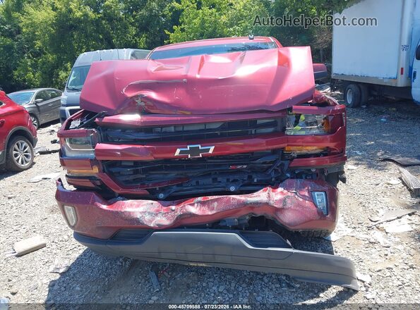 3GCUKREC0GG333968 2016 CHEVROLET SILVERADO Maroon Widok zestawu wskaźników