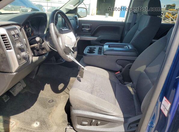 3GCUKREC0HG245407 2017 CHEVROLET SILVERADO Синий Вид салона спереди