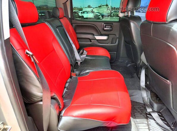 3GCUKREC0JG375421 2018 CHEVROLET SILVERADO Gray Widok tylnych siedzeń