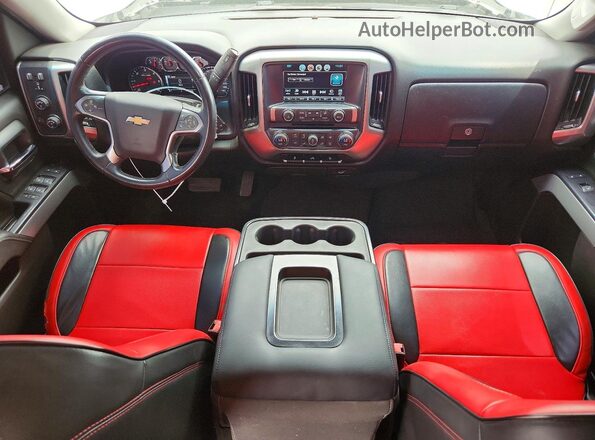 3GCUKREC0JG375421 2018 CHEVROLET SILVERADO Gray Widok deski rozdzielczej