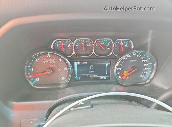 3GCUKREC0JG375421 2018 CHEVROLET SILVERADO Gray Widok zestawu wskaźników