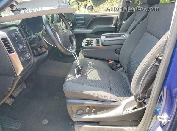 3GCUKREC0JG381347 2018 CHEVROLET SILVERADO Blue Vista interior delantera