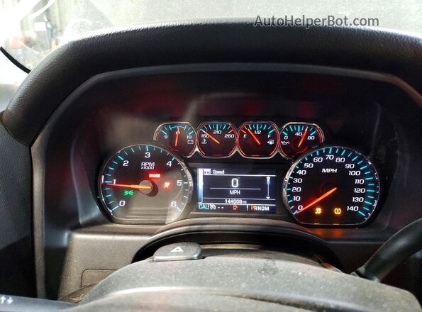 3GCUKREC1GG253885 2016 CHEVROLET SILVERADO Black Вид щитка приладів