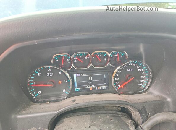 3GCUKREC1GG306617 2016 CHEVROLET SILVERADO Blue Սարքավորումների վահանակի տեսք