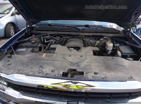 3GCUKREC1JG123421 2018 CHEVROLET SILVERADO Blue Rear view