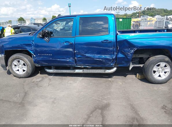 3GCUKREC1JG123421 2018 CHEVROLET SILVERADO Blue Front view