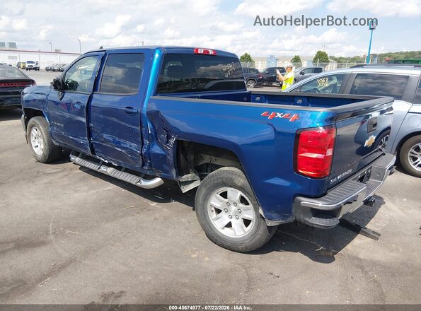 3GCUKREC1JG123421 2018 CHEVROLET SILVERADO Blue Rear left