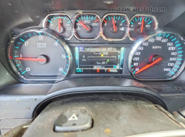 3GCUKREC1JG385049 2018 CHEVROLET SILVERADO Black Вид щитка приладів