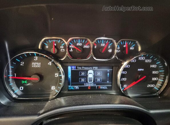 3GCUKREC1JG431429 2018 CHEVROLET SILVERADO White ხელსაწყოთა პანელის ხედი